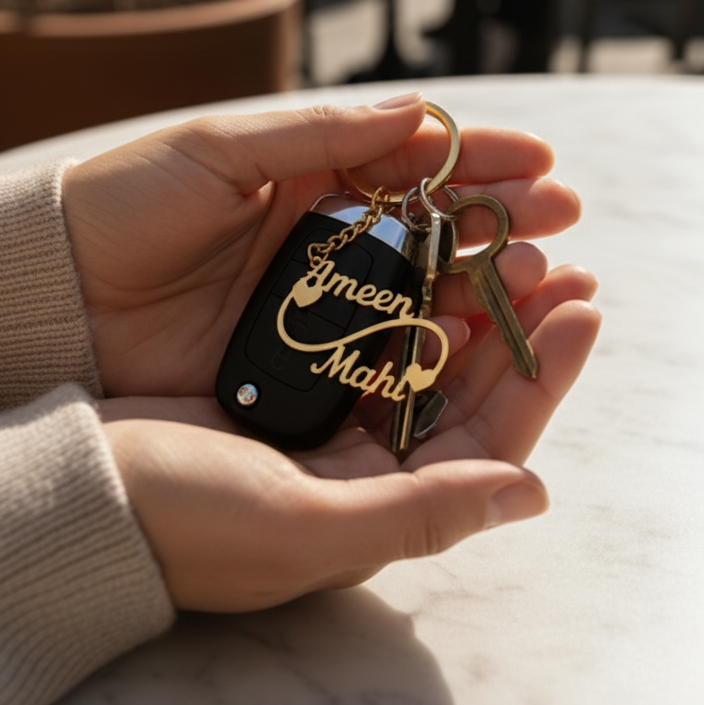 Personalized Couple's keychain