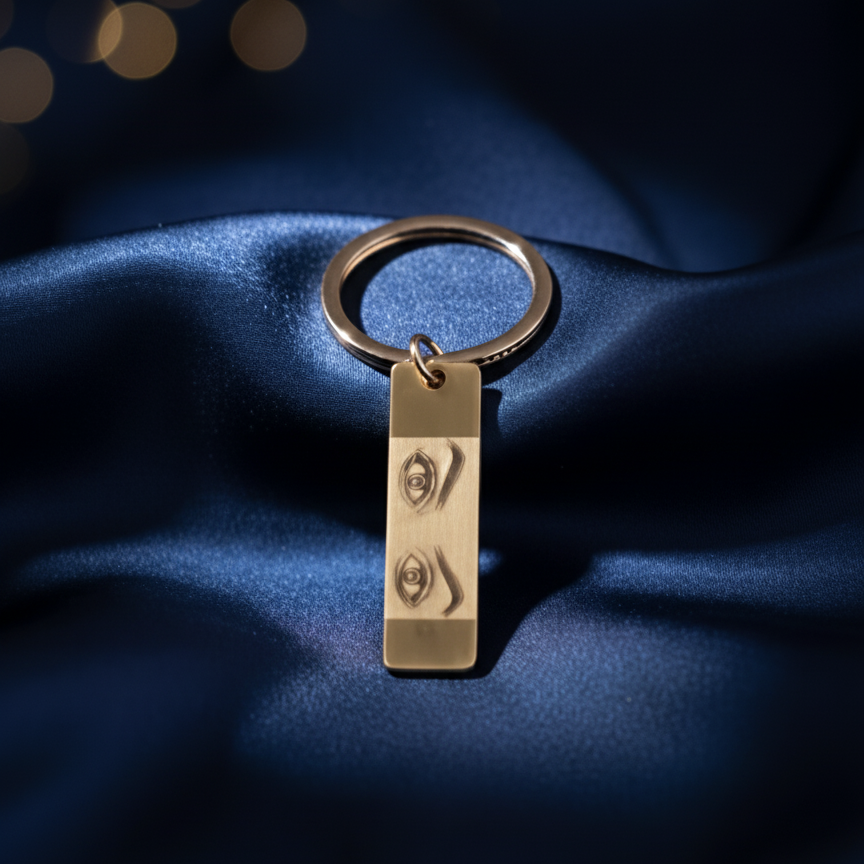 Personalized Iris-Keychain