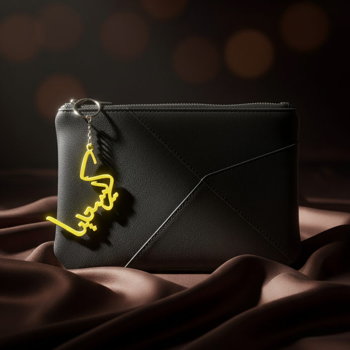 Personalized Arabic Calligraphy Keychain