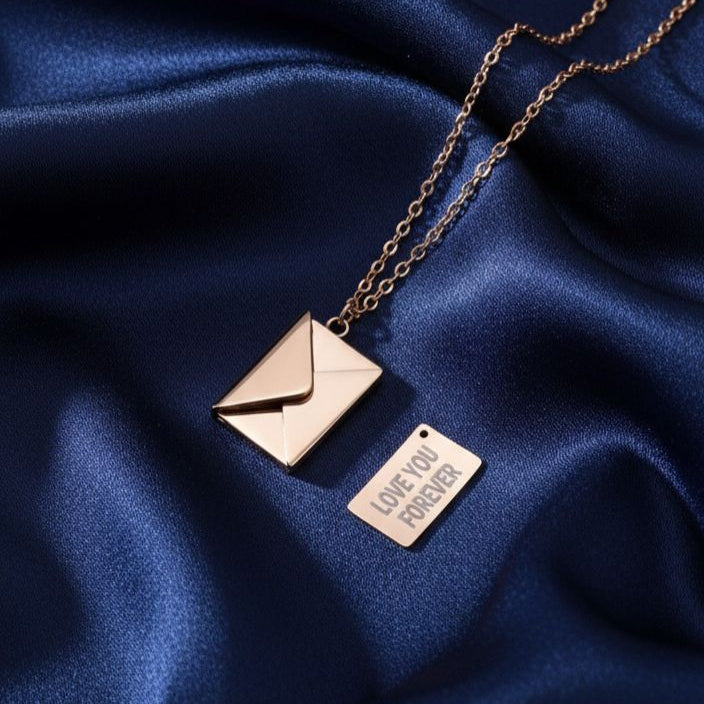 Personalized Envelope Necklace