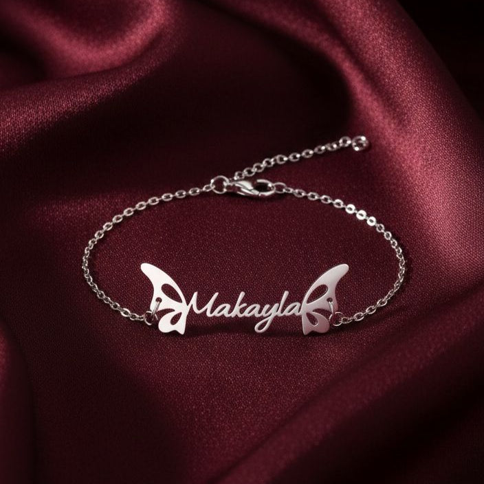 Personalized Butterfly Bracelet